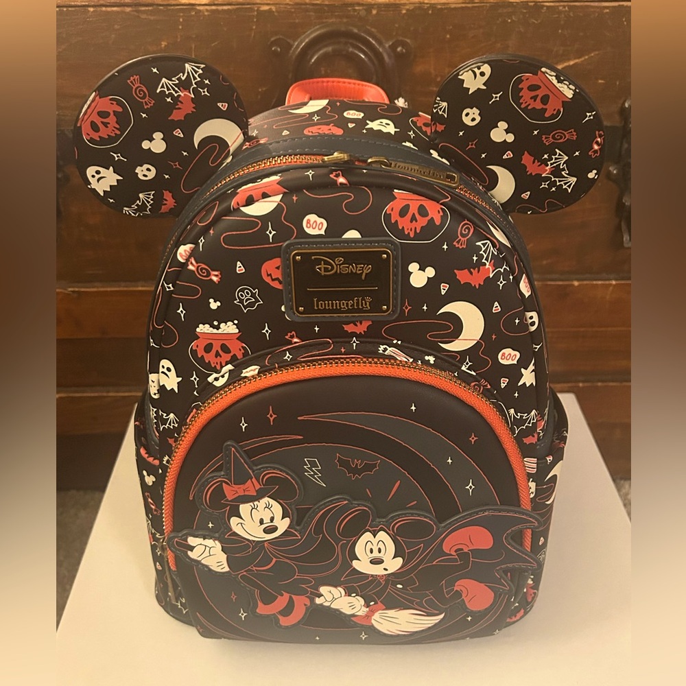 Loungefly Disney BoxLunch Exclusive Mickey and Minnie Halloween Mini- NWT